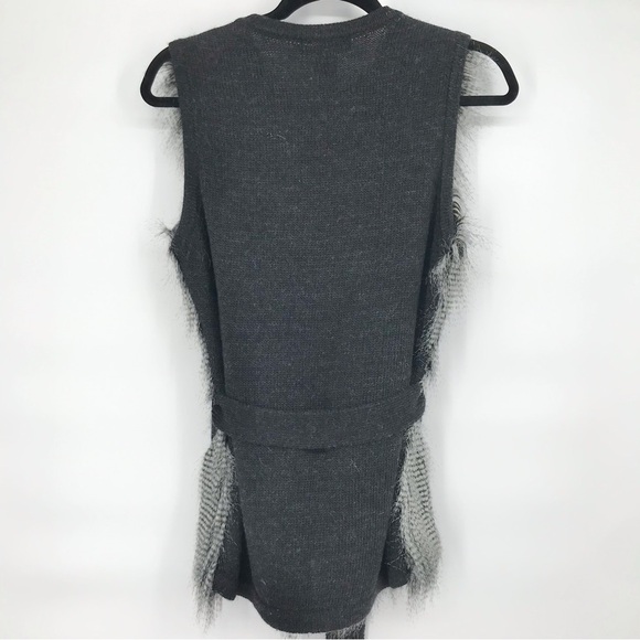 NWT Authentic Looking Long Hair Faux Fur Vest - Picture 4 of 11